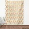 Ambesonne Cartoon Fabric by The Yard, Autumn Pattern Owl Fox Squirrel Birds Animal Leaves Print, Decorative Fabric for Upholstery and Home Accents, Cream Orange